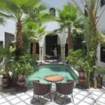 Patio d’un riad marocain