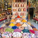 دكان توابل في أسواق مراكش