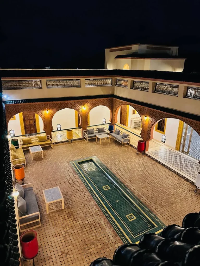 Photos Patio et bassin du riad vus d’en haut